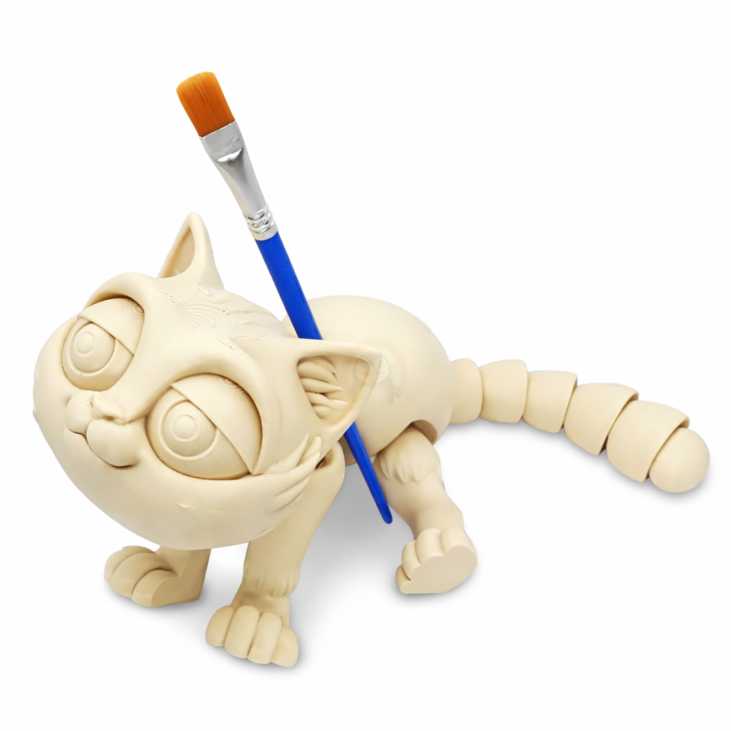 Kočka - Kreativní 3D Omalovánka