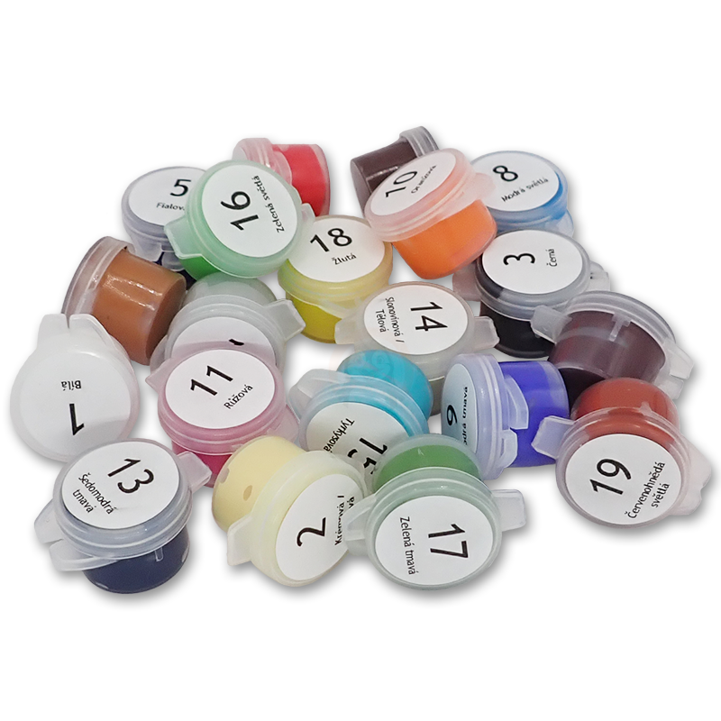 Samostatné akrylové barvy