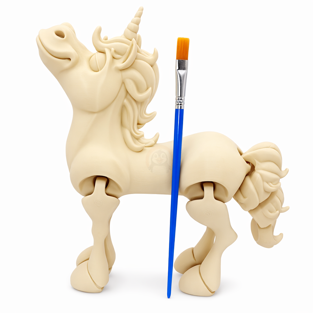 Jednorožec - Kreativní 3D Omalovánka