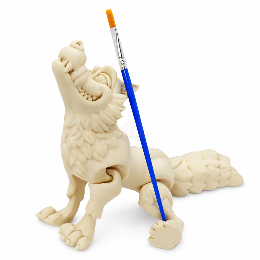 Vlk - Kreativní 3D Omalovánka