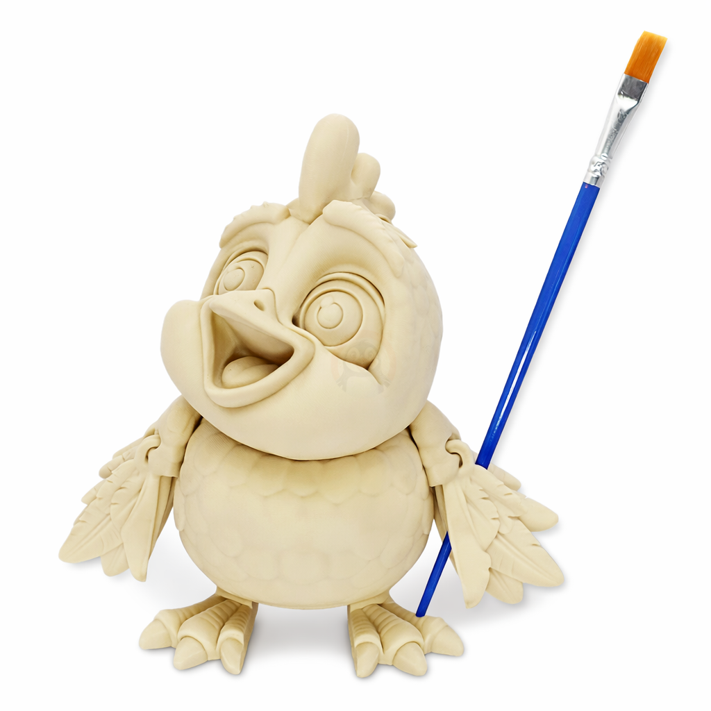 Kuřátko - Kreativní 3D Omalovánka