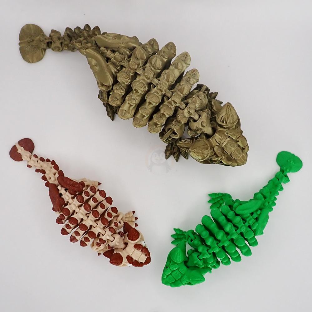 Kostra Ankylosaura s očima