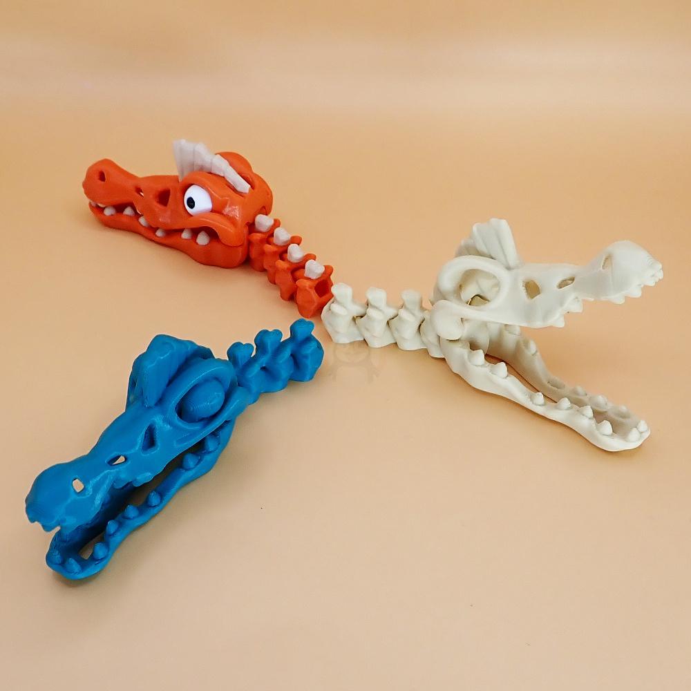 Přívěsek na klíče Spinosaurus s očima