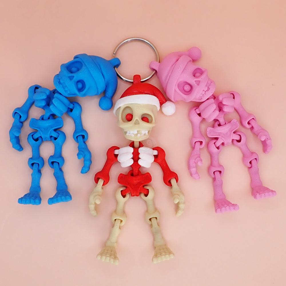 Přívěsek na klíče Vánoční kostlivec