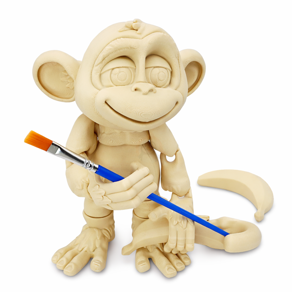 Opička - Kreativní 3D Omalovánka