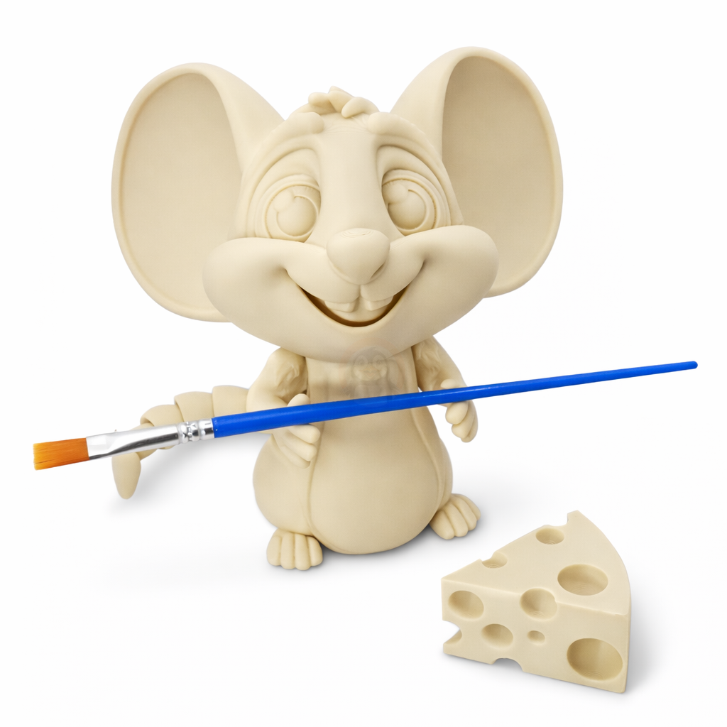 Myška - Kreativní 3D Omalovánka