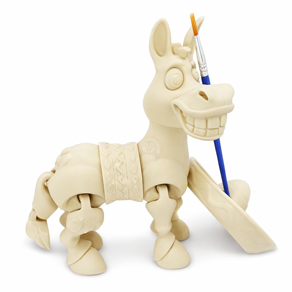 Oslík - Kreativní 3D Omalovánka