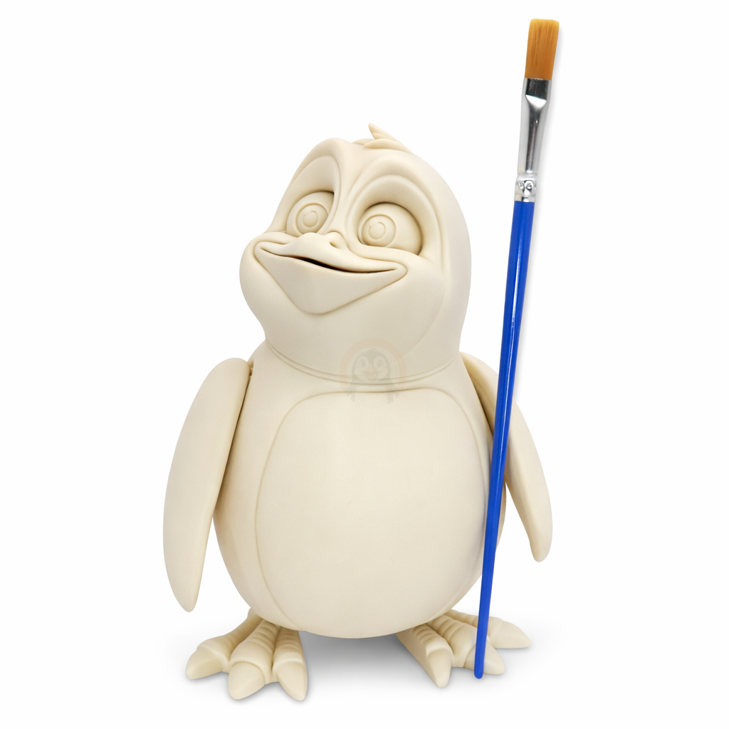 Tučňák - Kreativní 3D Omalovánka