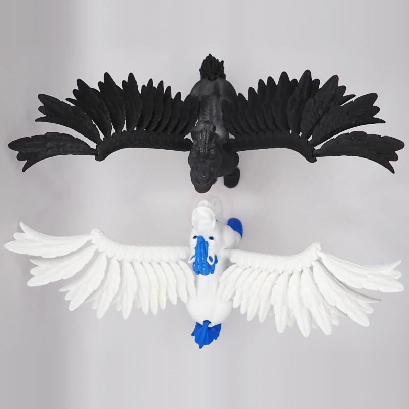 Pegas s otevřenými ústy