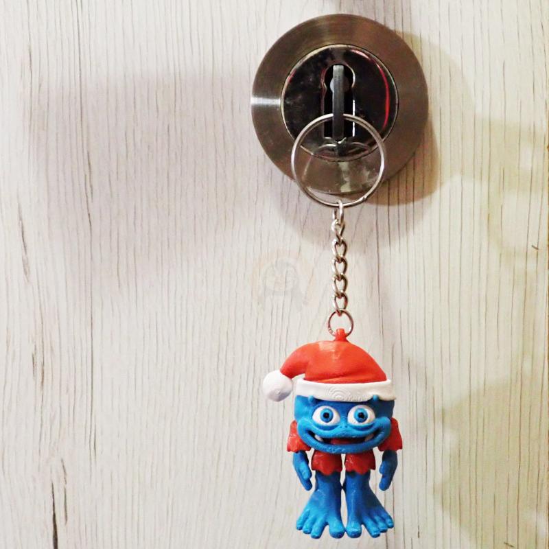 Přívěsek na klíče Baby Yeti Vánoční