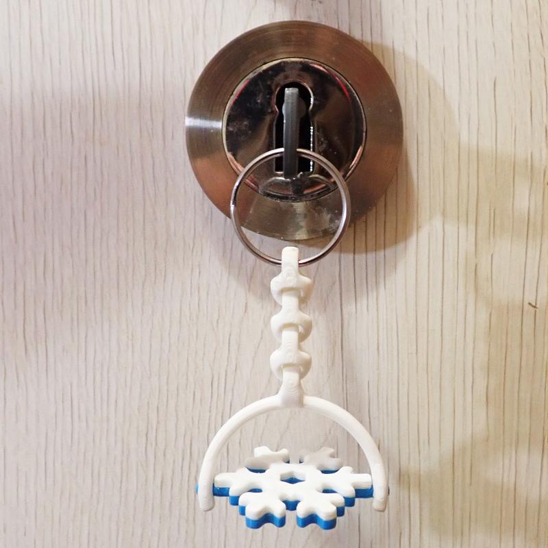 Přívěsek na klíče Vločka