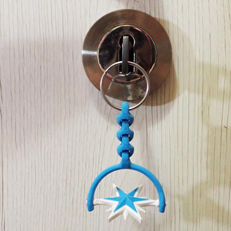 Přívěsek na klíče Hvězda