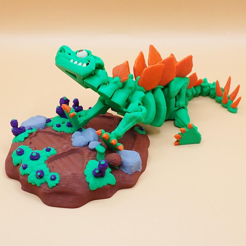 Kostra Stegosaura s očima