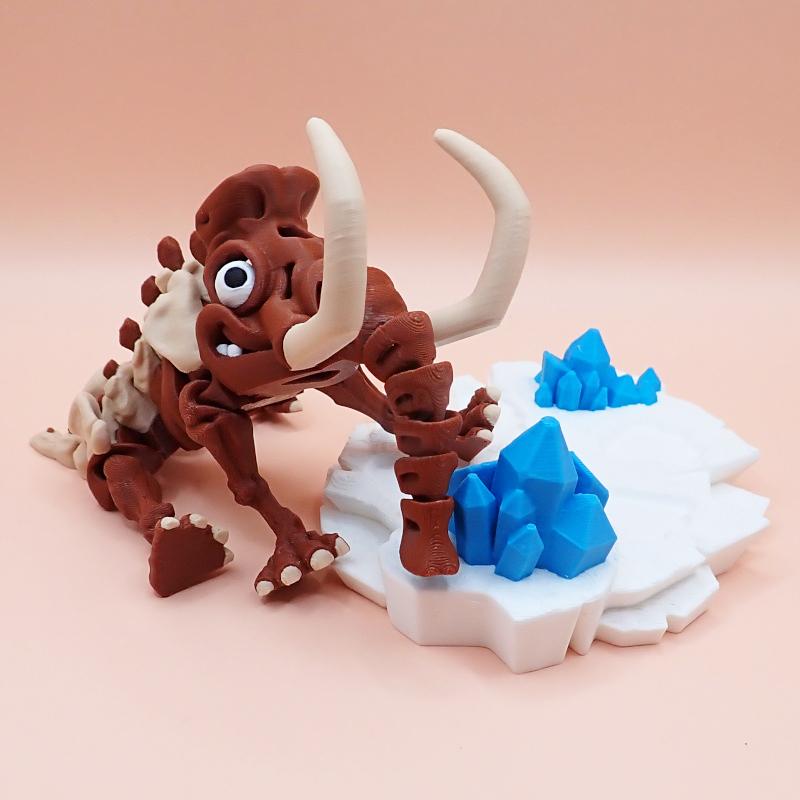 Kostra Mamuta s chobotem a očima