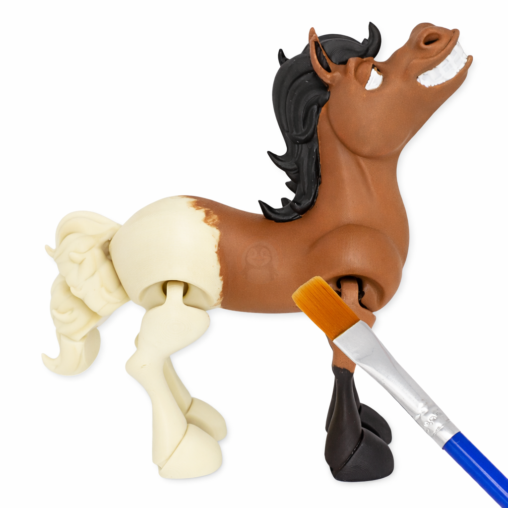 Kůň - Kreativní 3D Omalovánka