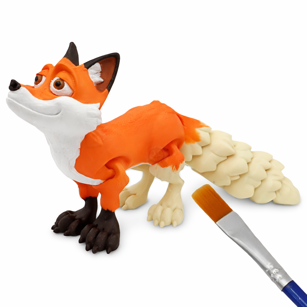 Liška - Kreativní 3D Omalovánka