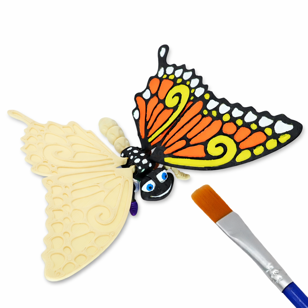 Motýl - Kreativní 3D Omalovánka