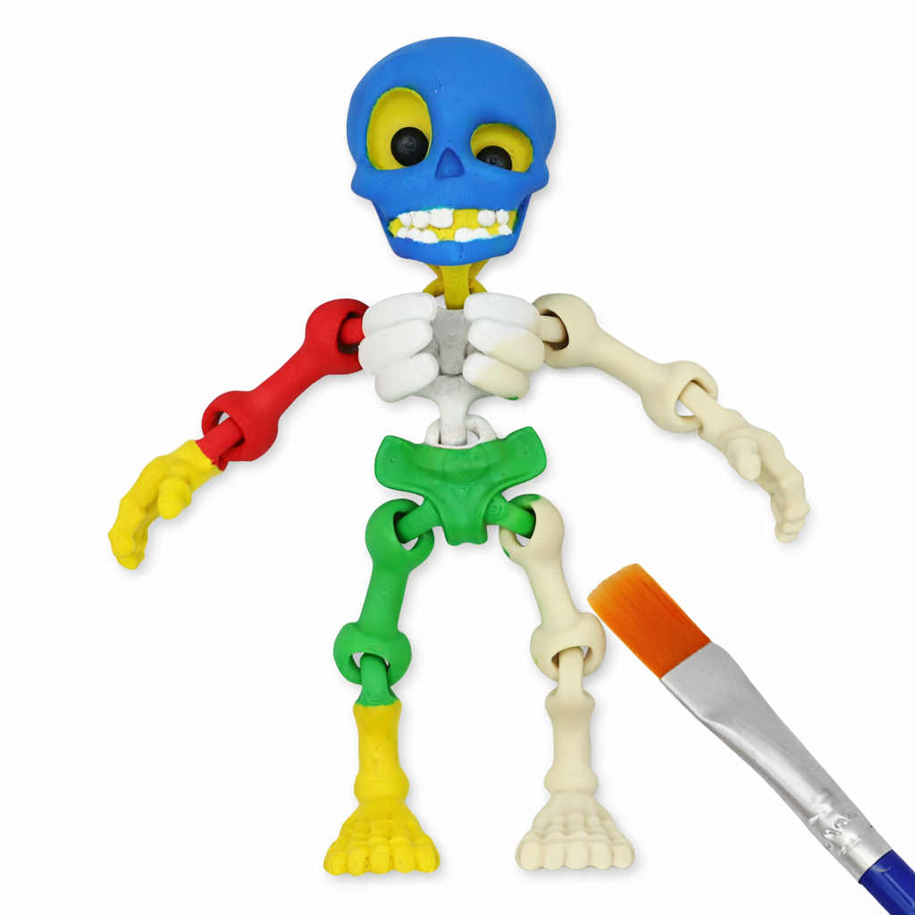 Kostlivec - Kreativní 3D Omalovánka