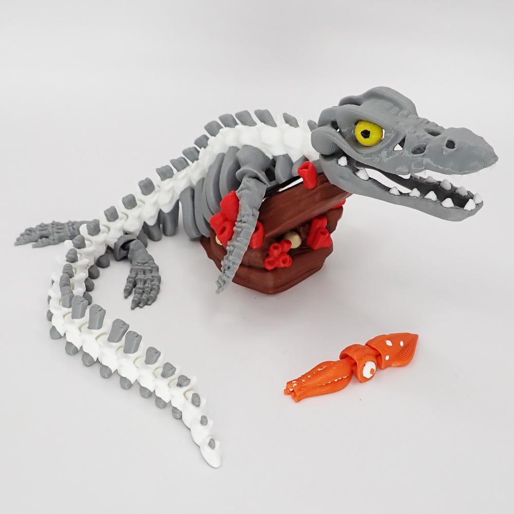 Kostra Mosasaura s očima