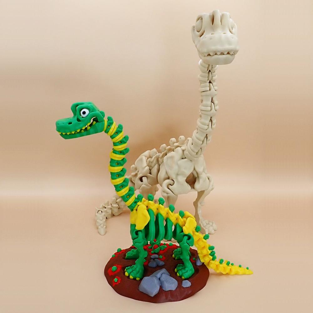 Kostra Brachiosaura s očima