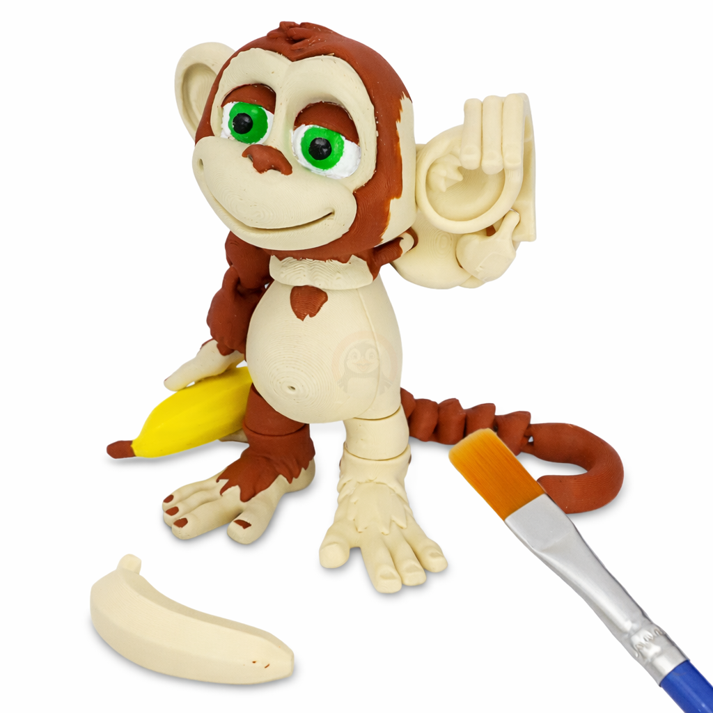 Opička - Kreativní 3D Omalovánka