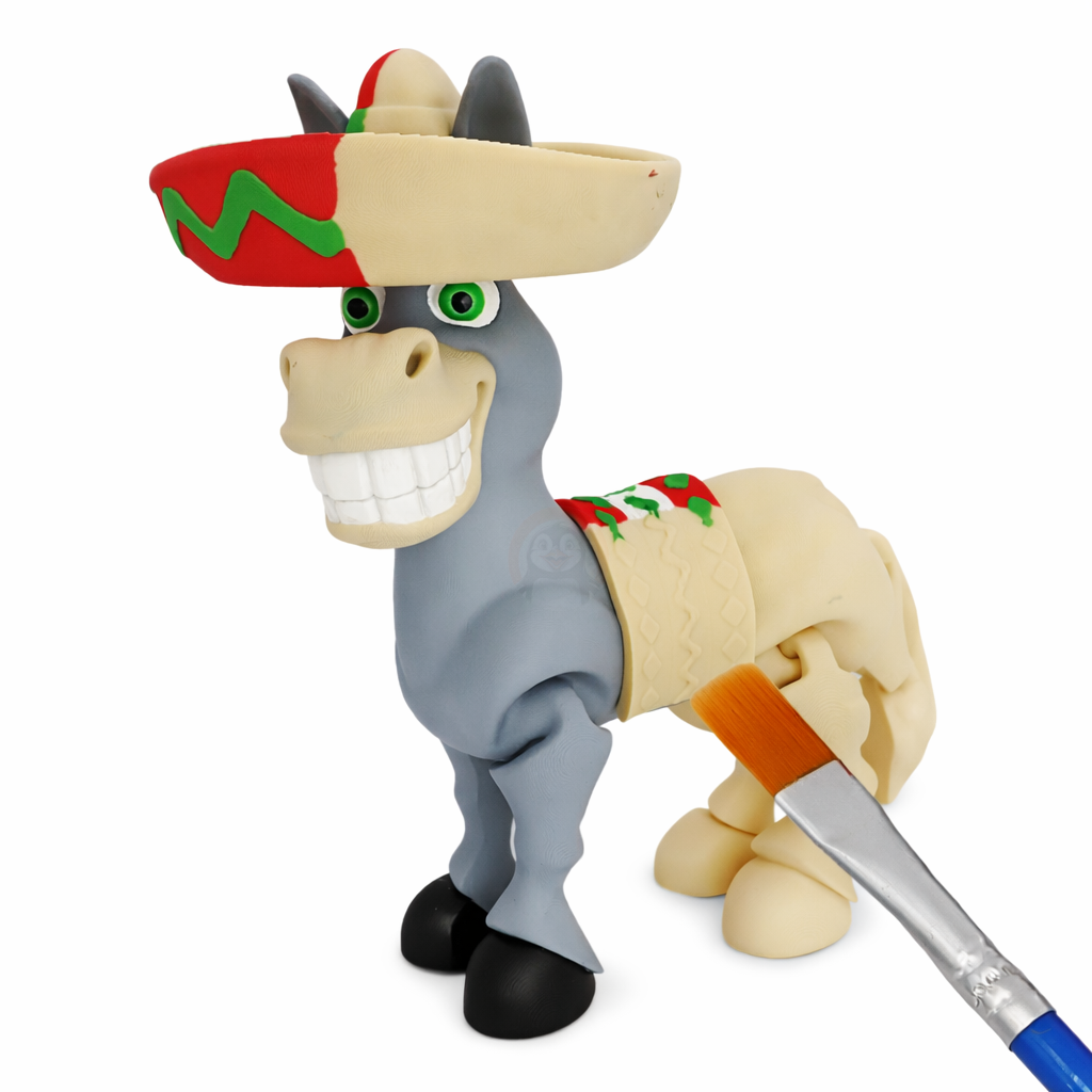 Oslík - Kreativní 3D Omalovánka