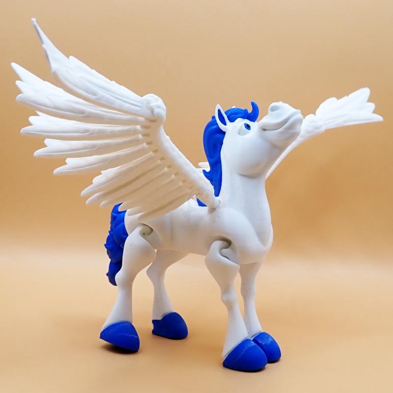 Pegas se zavřenými ústy