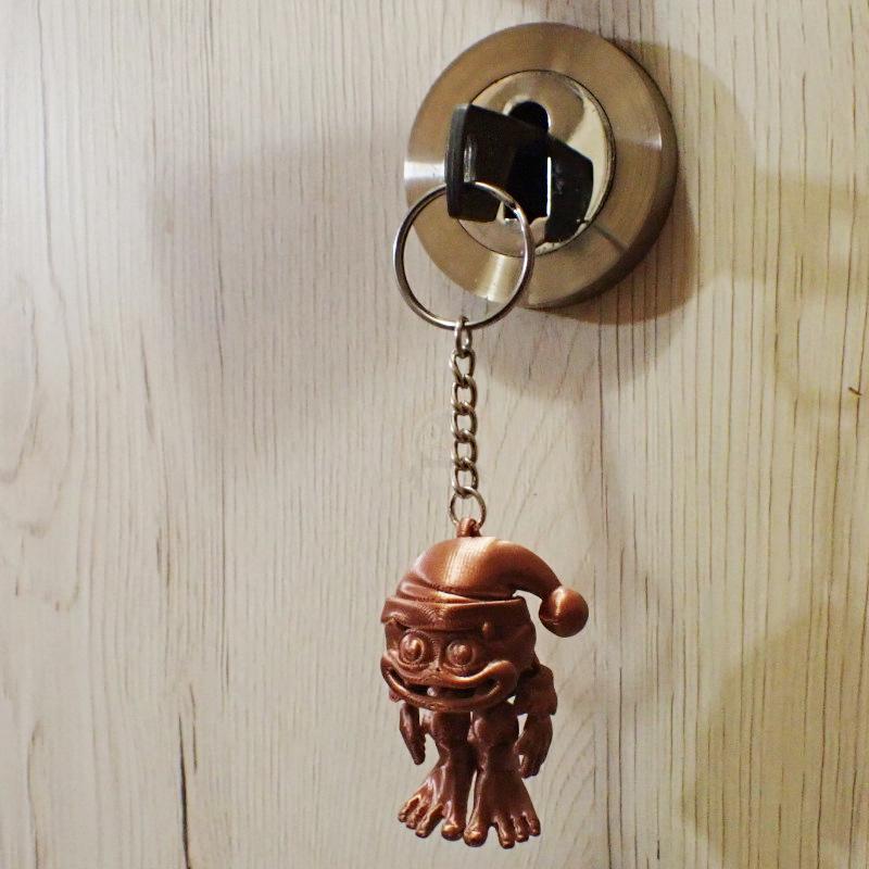 Přívěsek na klíče Baby Yeti Vánoční