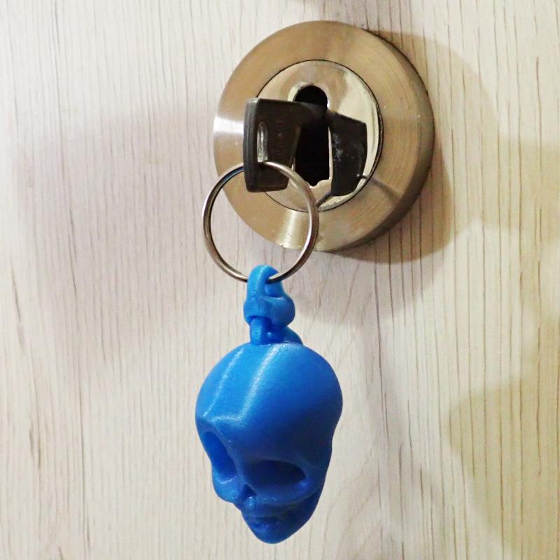 Přívěsek na klíče Lebka