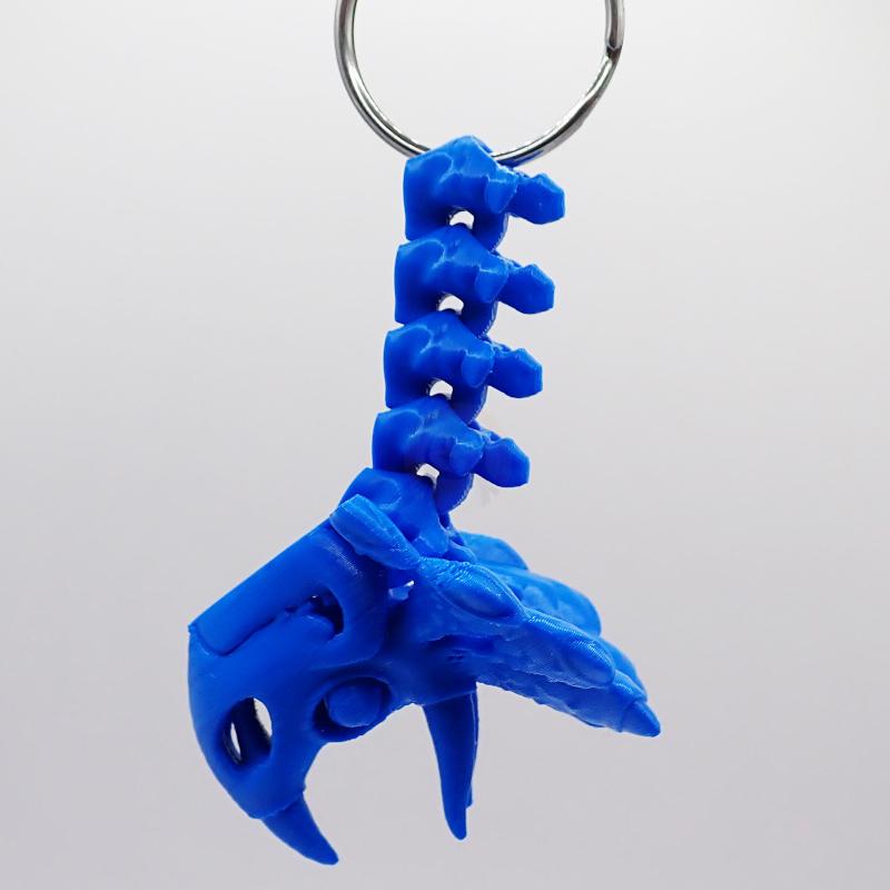 Přívěsek na klíče Triceratops s očima