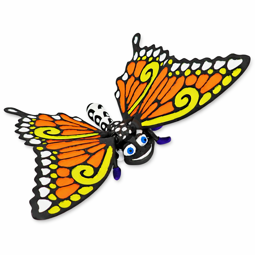 Motýl - Kreativní 3D Omalovánka