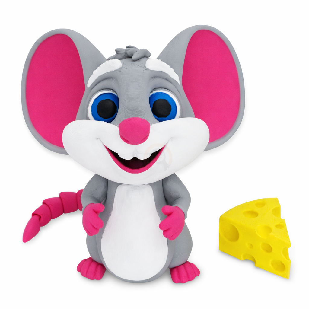 Myška - Kreativní 3D Omalovánka