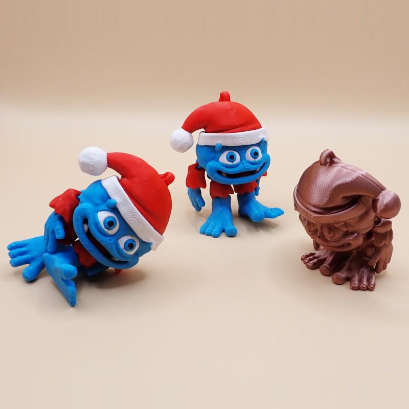 Přívěsek na klíče Baby Yeti Vánoční