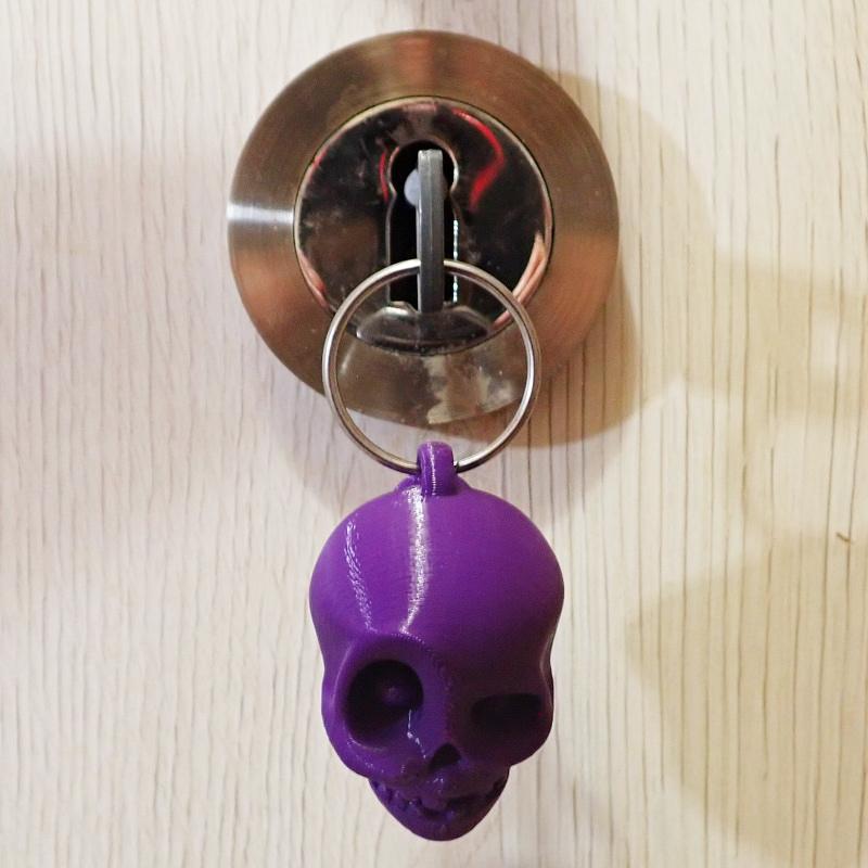 Přívěsek na klíče Lebka