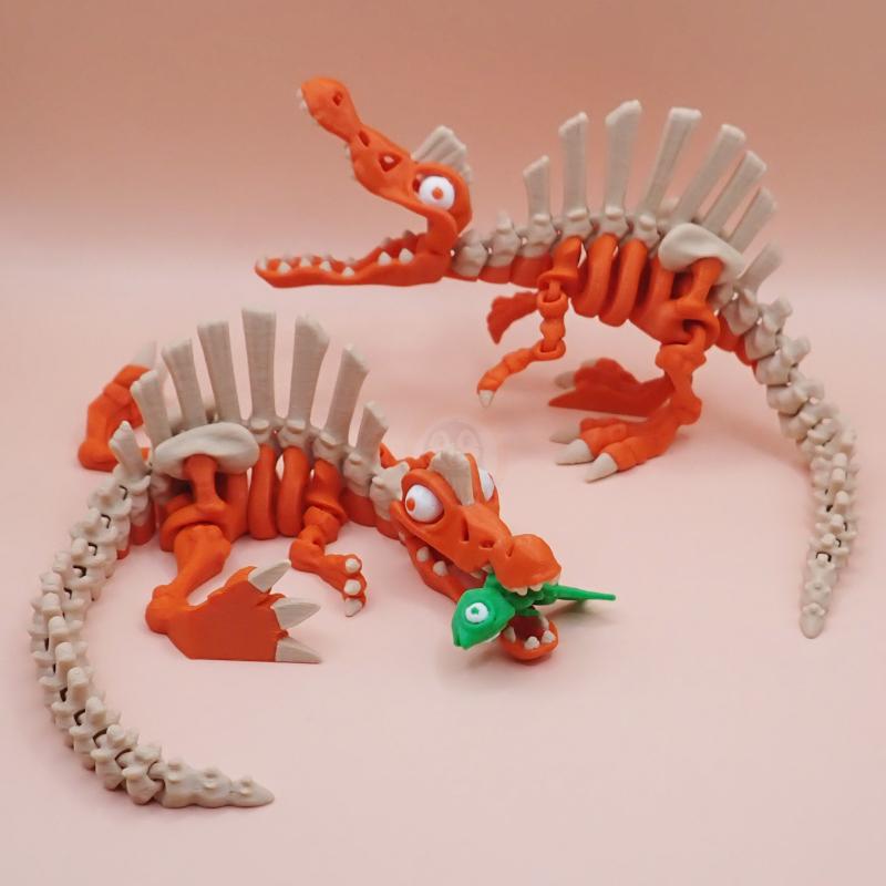 Kostra Spinosaura s očima