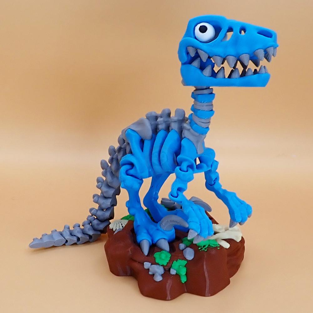 Kostra Raptora s očima