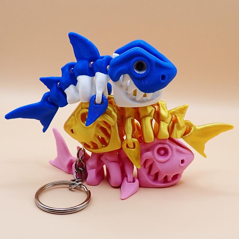 Přívěsek na klíče Žralok kostlivec