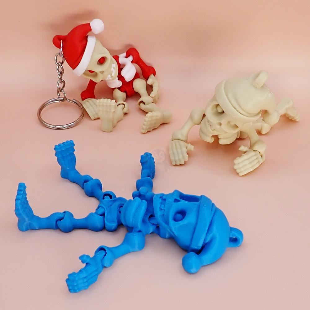 Přívěsek na klíče Vánoční kostlivec