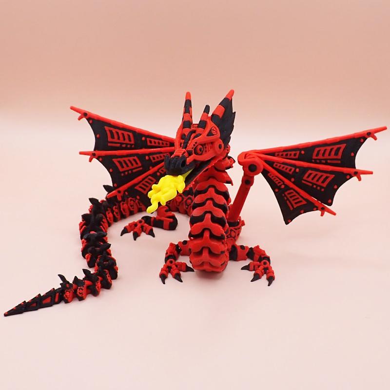 Mechanický Drak s křídly