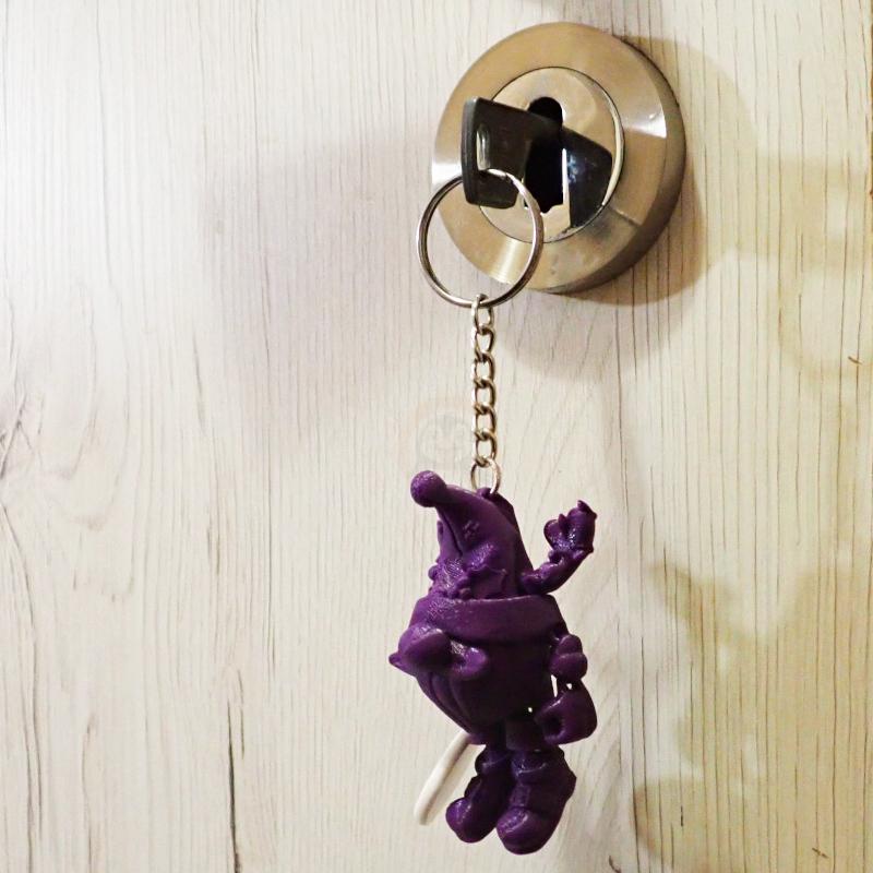 Přívěsek na klíče Vánoční skřítek muž