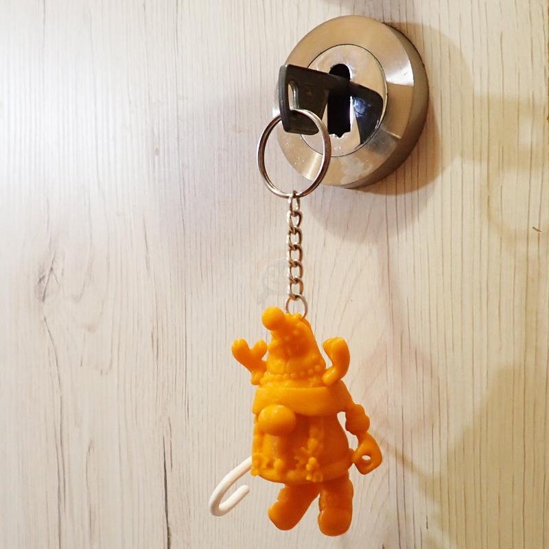 Přívěsek na klíče Vánoční skřítek žena