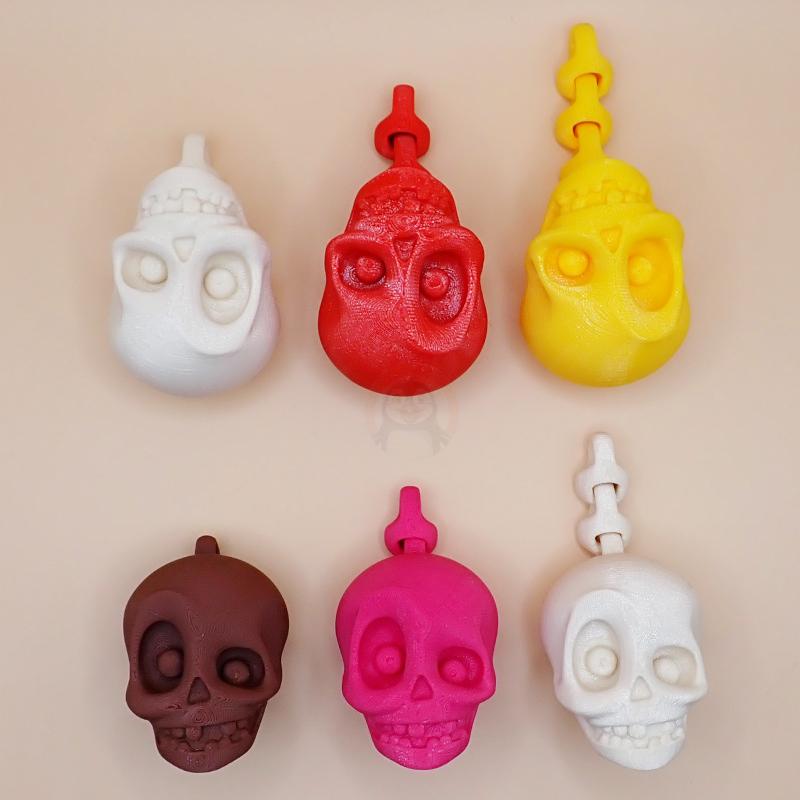 Přívěsek na klíče Lebka