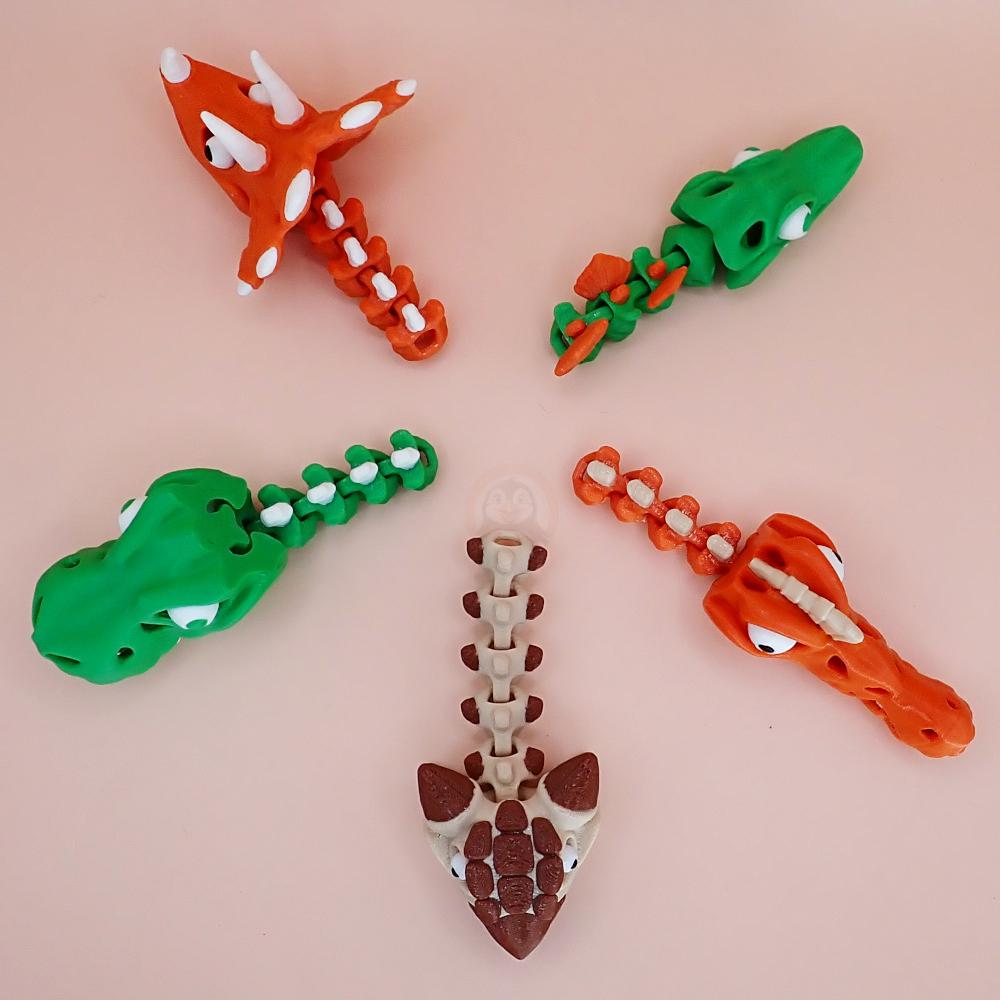 Přívěsek na klíče Spinosaurus s očima