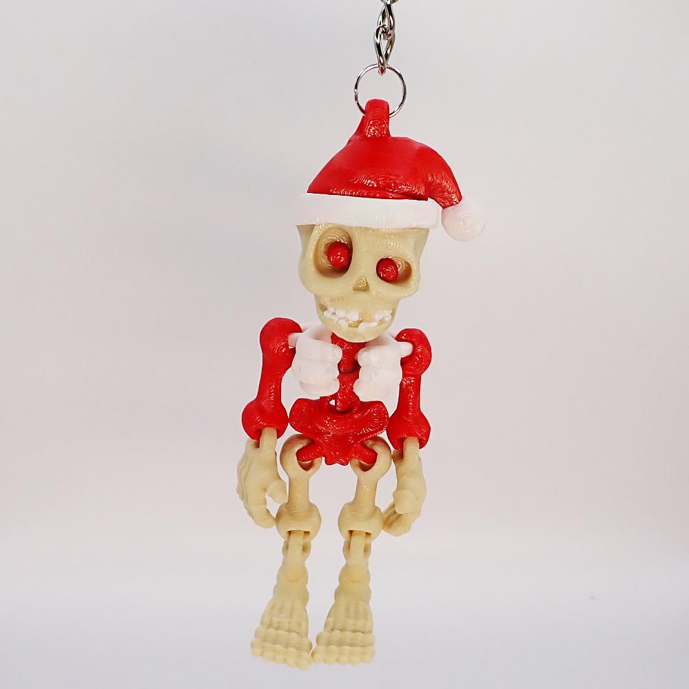 Přívěsek na klíče Vánoční kostlivec