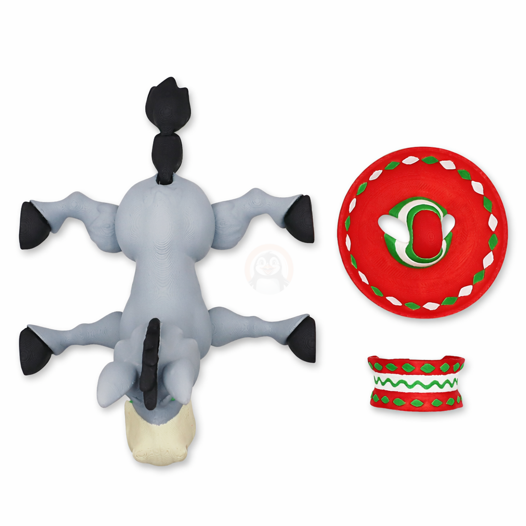 Oslík - Kreativní 3D Omalovánka