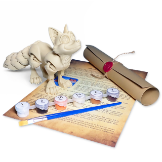 Liška - Kreativní 3D Omalovánka s pohádkou